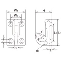 32.0x44mmウォールクリップ(ステンレス製)_選択画像04