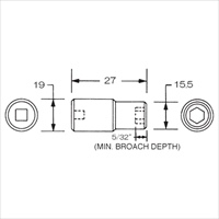 3/8sqx3/8in インパクトソケット_選択画像03