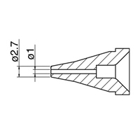 φ1.0/φ2.7mm交換ノズル(EA323MA-2用)