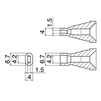 φ4.2/φ6.7mm交換ノズル(EA323MA-2用)