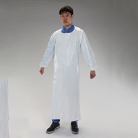 90x140cmエプロン(腕付/白)