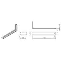 120x16x18mm補助金具(山形鋼･溝形鋼用)_選択画像02