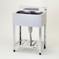 600x450x890mm一槽シンク(SUS430)