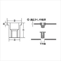 M3かしめナット(スチール製/35個)_選択画像04