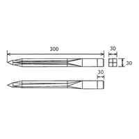 30x30x300mm境界杭(再生プラスチック)_選択画像03