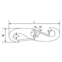 108mmS型スナップフック(ステンレス製)_選択画像03