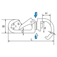 96mmスイベルスナップ(ステンレス製)_選択画像04