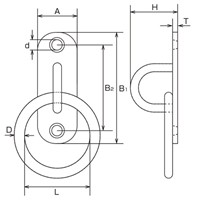 32x100mm/φ60mmパッドアイ丸カン(SUS製_選択画像02