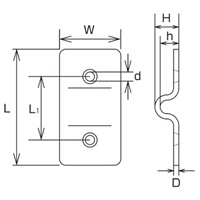 26x13mmハンガプレート(ステンレス製)_選択画像03