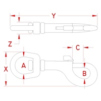 69.3mmスイベルアイスナップ(ステンレス製)_選択画像04