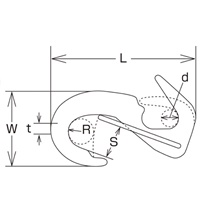 91mmスナップフック(オープンタイプ/SUS製)_選択画像04