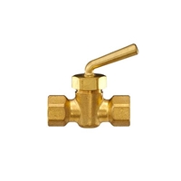 G3/8in xG3/8in メートルコック(黄銅)