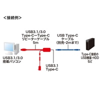 5mActiveリピーターケーブル(USB3.0TypeC-C_選択画像02