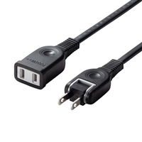 AC125V/15Ax10m延長コード(スイングPlug/黒