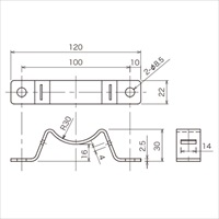 [EA815LS-1/-2用]ポール固定金具_選択画像03