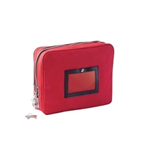 350x250x75mmセキュリティポーチ(A4/レッド