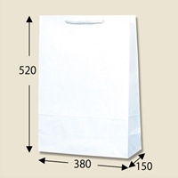 380x150x520mm紙袋(白無地/50枚)_選択画像02