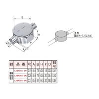 C19丸形露出ボックス(直線2方出/薄鋼用)_選択画像03