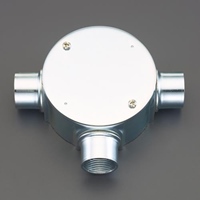 C31丸形露出ボックス(3方出/薄鋼用)