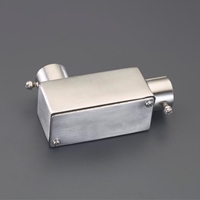 E31[SUS製]ねじ無しユニバーサル(L形2方出)