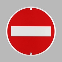 φ600mm構内標識[車両進入禁止]