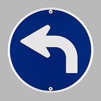 φ600mm構内標識[左]