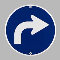 φ600mm構内標識[右]