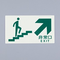 130x230[高輝度蓄光]避難口標識 EA983AH-52