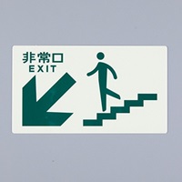 130x230[高輝度蓄光]避難口標識 EA983AH-54