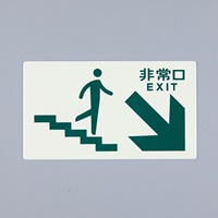 130x230[高輝度蓄光]避難口標識 EA983AH-55