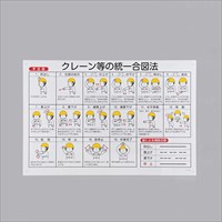 600x900mmクレーン等の統一合図法