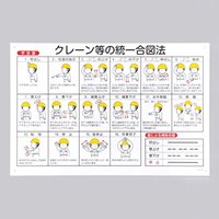 600x900mmクレーン等の統一合図法