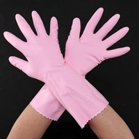[S/310mm]手袋(中厚手･塩化ビニール/ピンク