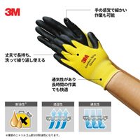 M/215mm手袋(ニトリルゴムコート/イエロー)_選択画像04