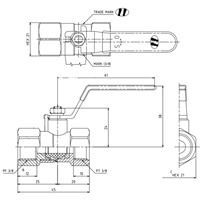 G3/8xRc3/8 inゲージ用ボールバルブ(真鍮製_選択画像04