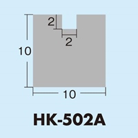 10x10x500mmアクリル角棒(2mm溝1本/透明)_選択画像03