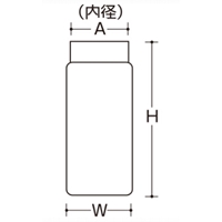 φ91.5x180mm/1000ml広口ポリ容器(クリアー_選択画像03