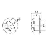 φ6.0/10ワンプッシュリベット(黒/10個_選択画像04