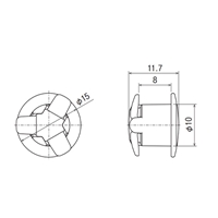 φ8.0/10ワンプッシュリベット(白/10個_選択画像04