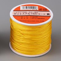 φ1.5mmx40mポリエステルコード(黄)