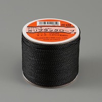 1.5mmx40mポリエチレンロープ(三つ打ち/黒
