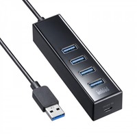 [4ポート]USB3.2ハブ(マグネット固定式/1m)