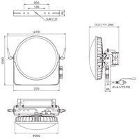 AC100･200V兼用/200W作業灯LED(コード5.0m)_選択画像04