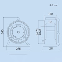 AC125V/15A/30mコードリール(温度センサ付)_選択画像02
