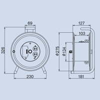AC125V/15A/30mコードリール(USBポート4口)_選択画像04