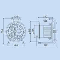 AC200Vx20mコードリール(三相･漏電遮断器付_選択画像02