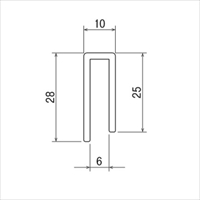 10mmx28mmx1.0mフレーム(S用/白/4本)_選択画像02