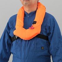 [フリー]ライフベスト(蛍光オレンジ/軽量)