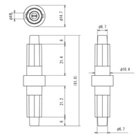 250V/10A[6.4x30]ヒューズホルダー(中継型)_選択画像03