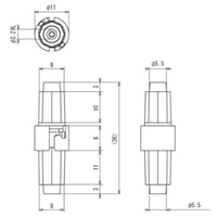 125V/7A[5.2x20mm]ヒューズホルダー(中継型_選択画像03